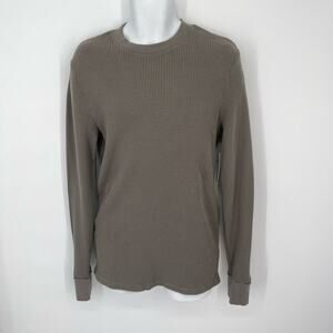 Cotton Citizen NEW Men's Cooper Thermal Shirt Long Sleeve Size M Taupe